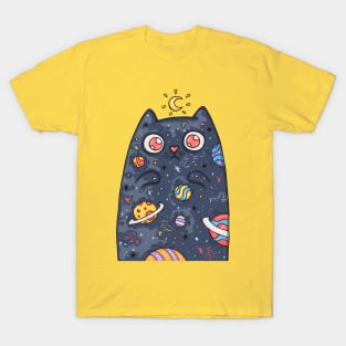 cute cat universe T-Shirt